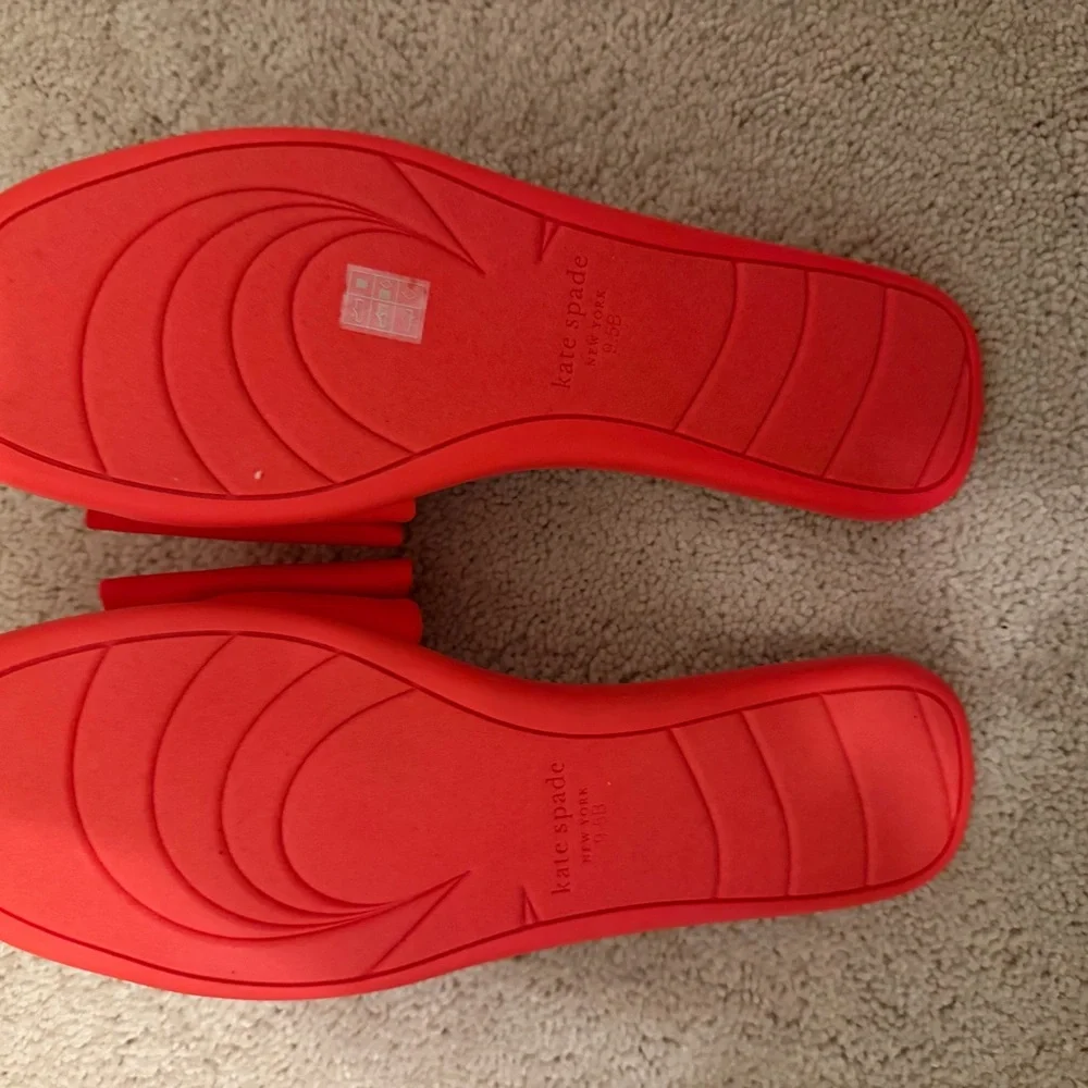 Kate Spade New York “Bikini” Slide Sandals Ponderosa Red - NWT - Size 9.5